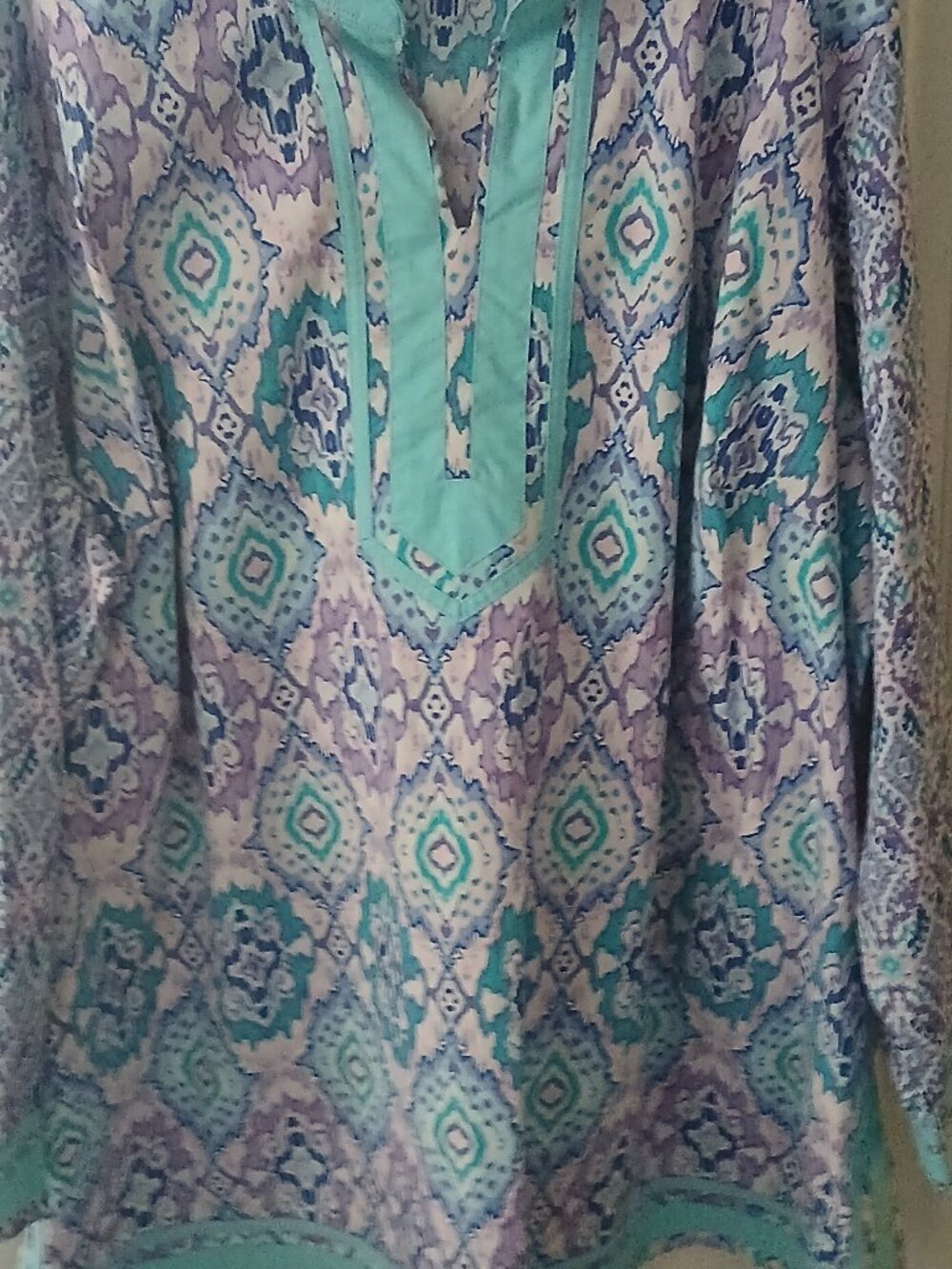 Bellisima by Kim Gravel Boutique Ribbon Trim Tunic